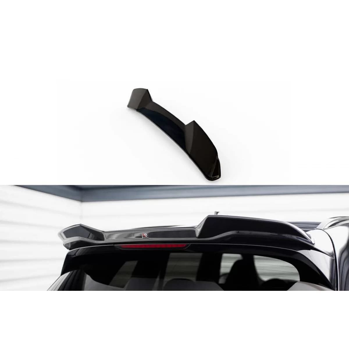 Maxton Design spoiler suitable for BMW X3 M F97 roof after 2021, black lacquer