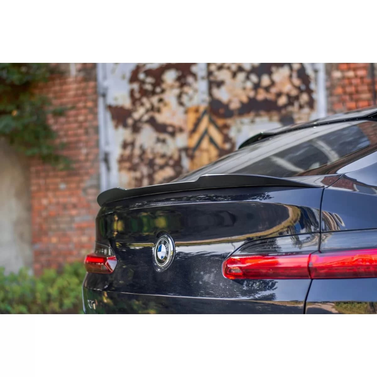 Maxton Design M Technik spoiler suitable for BMW X4 G02 trunk after 2018, black lacquer