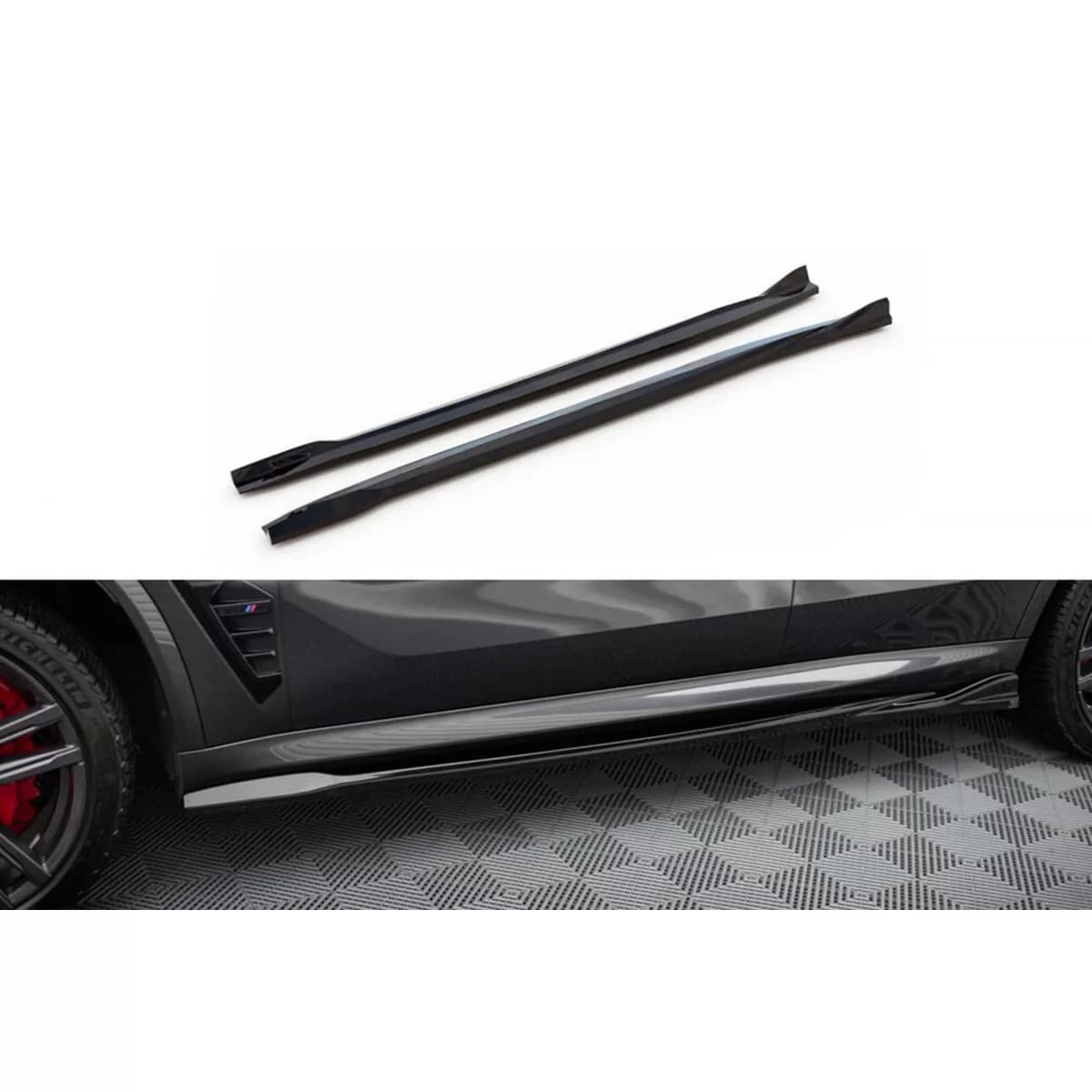 Maxton Design add-ons suitable for BMW X5 M F95 after 2023, black lacquer