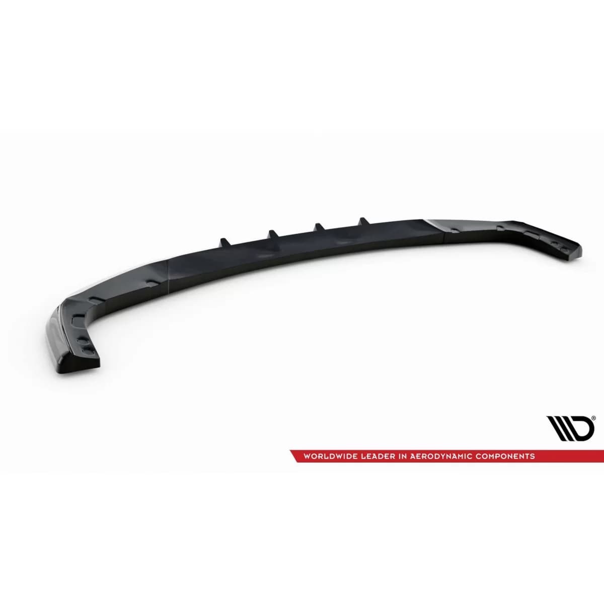 Maxton Design version 1 spoiler suitable for front bumper of BMW X6M F96 after 2020, black lacquer