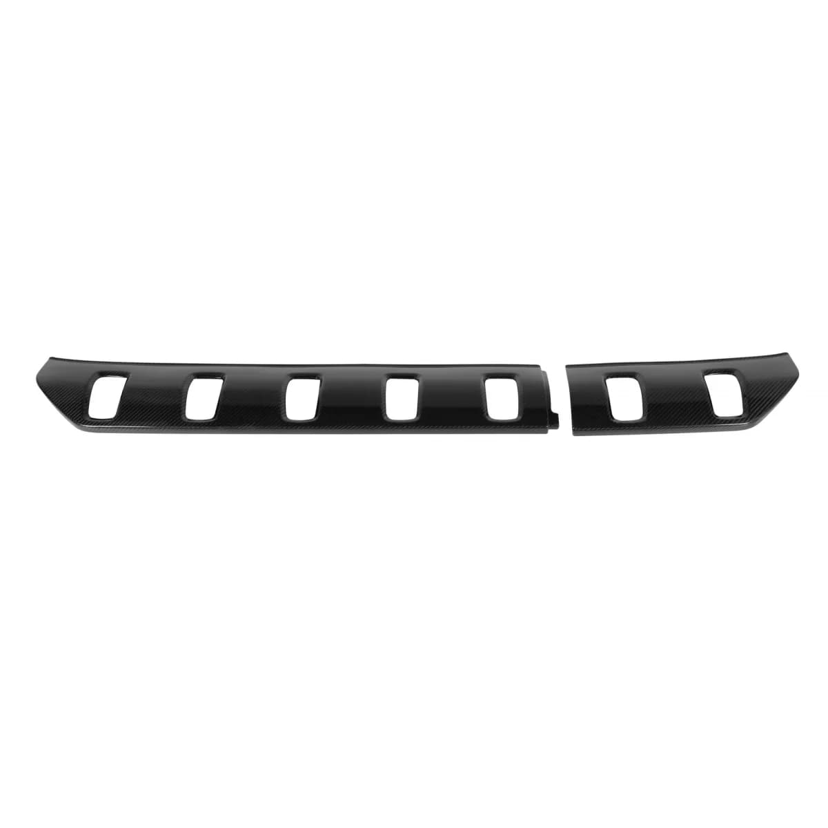 Carbon trim strip suitable for the front B-design bumper on Mercedes G-Class W465 after 2024