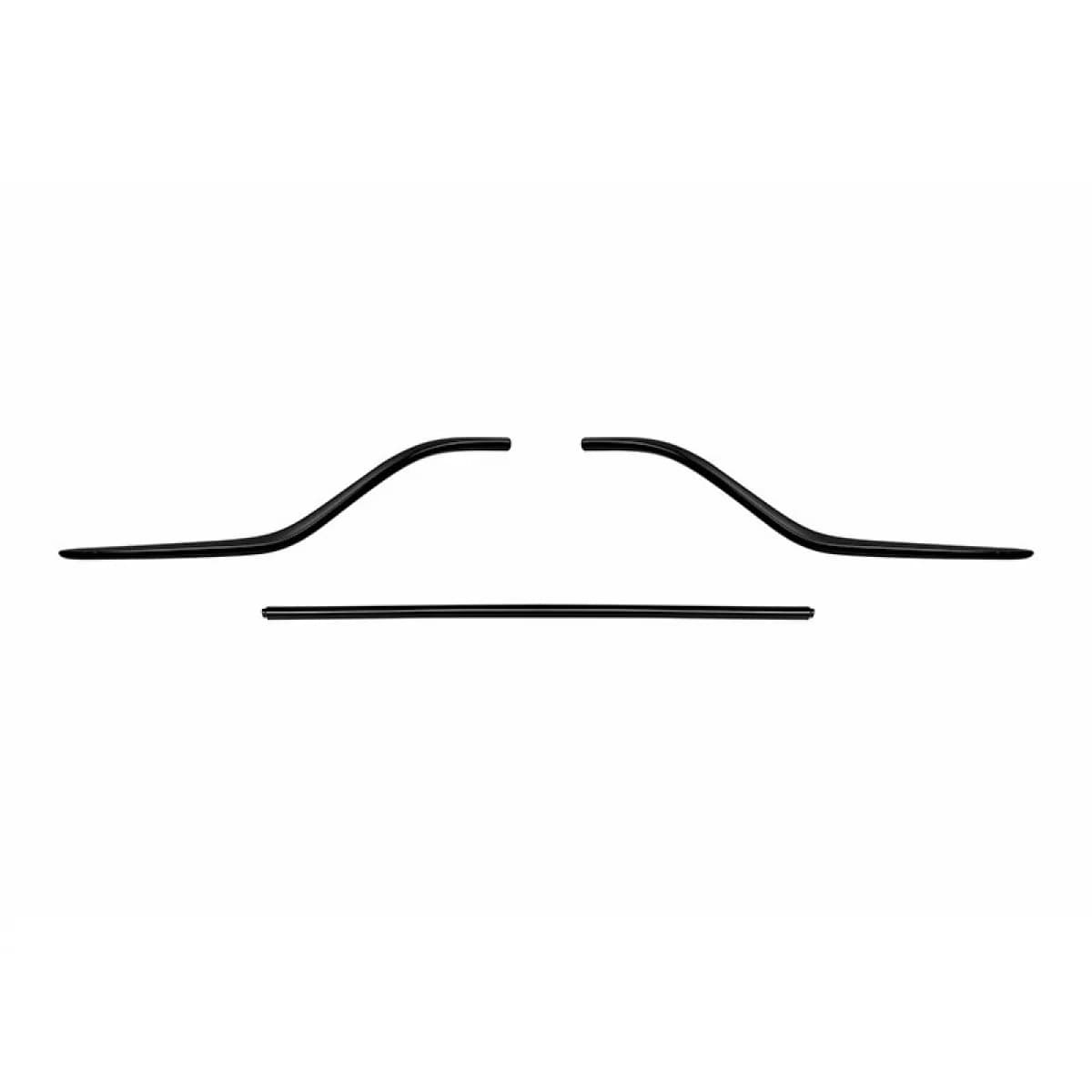 Black lacquer trims suitable for A Design diffuser for Mercedes GLE SUV 2015-2019