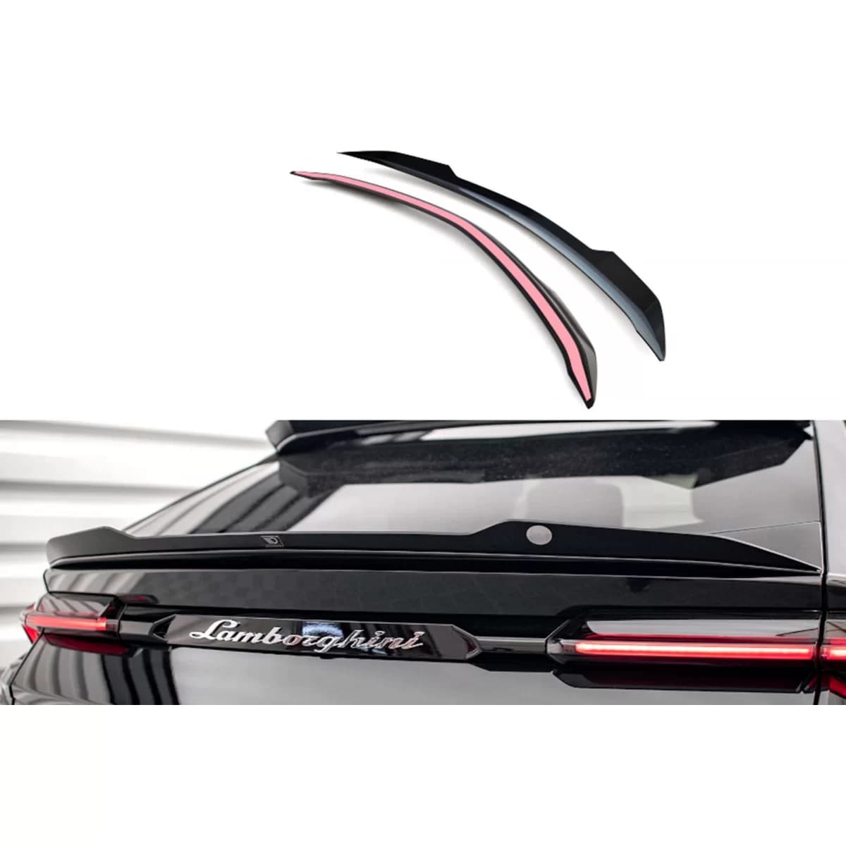 Maxton Design spoiler suitable for Lamborghini Urus MK1 after 2018, black lacquer