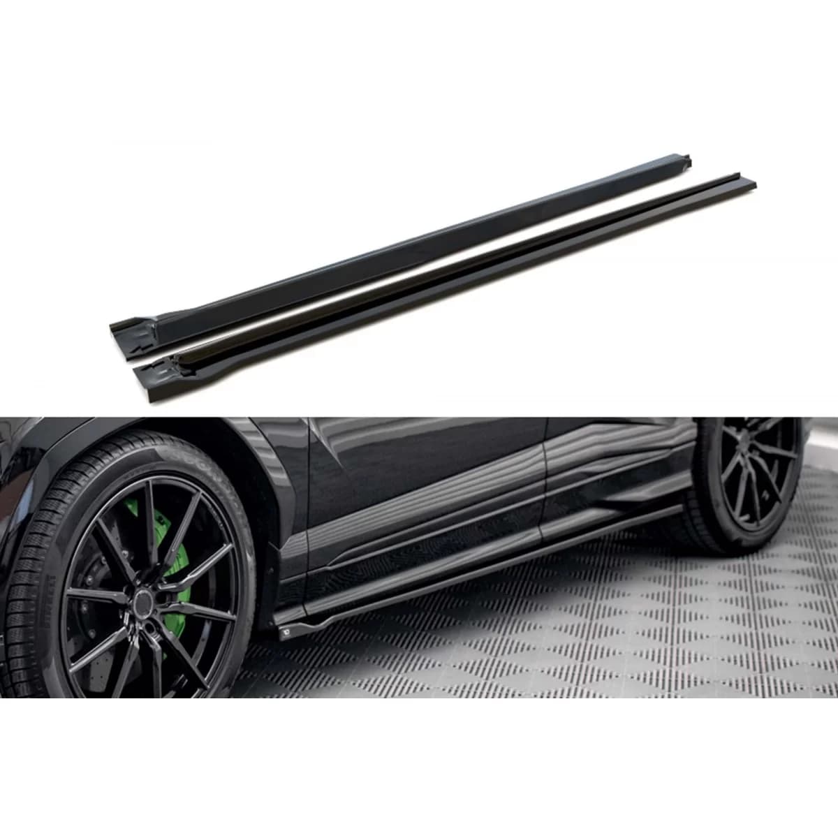 Maxton Design additives suitable for Lamborghini Urus MK1 after 2018, black lacquer