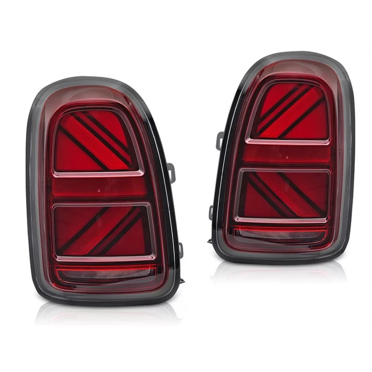 Tuning LED tail light set suitable for Mini Cooper Countryman F60 2016-2020 with red base, with "Welcome" function, left and right