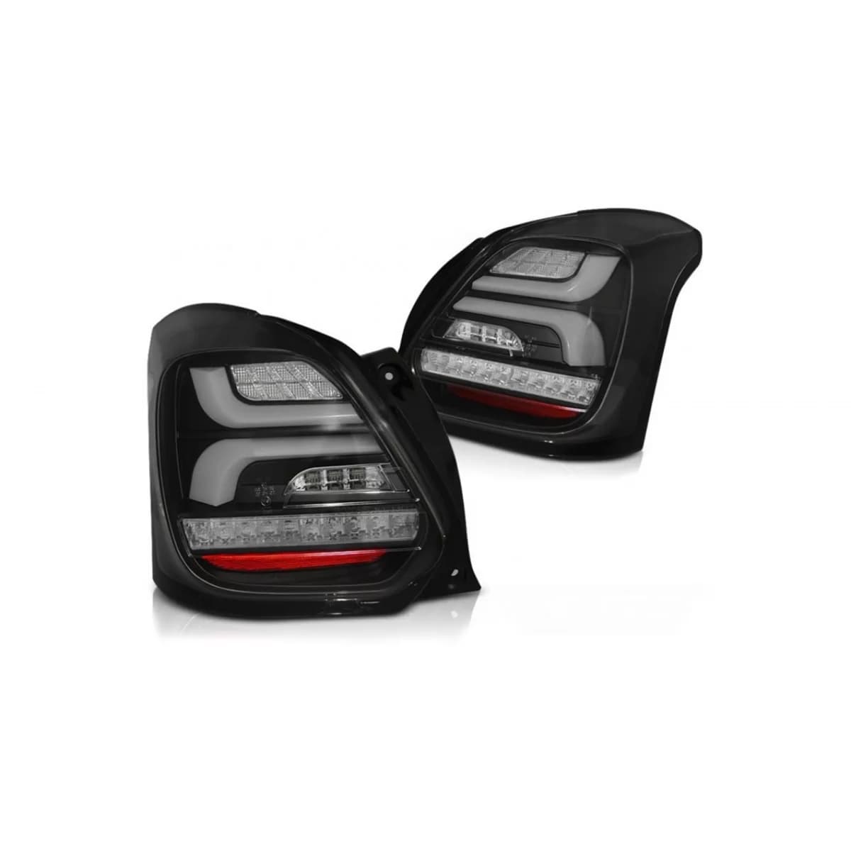 LED tail light set suitable for Suzuki Swift after 2017, black base, left and right
