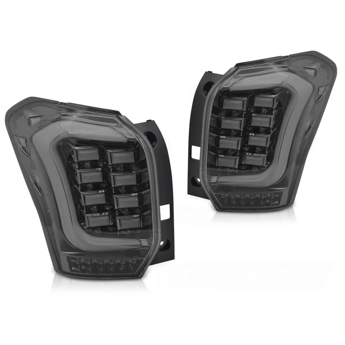 LED tail light set suitable for Subaru Forester 2013-2018, with smoked base, left and right