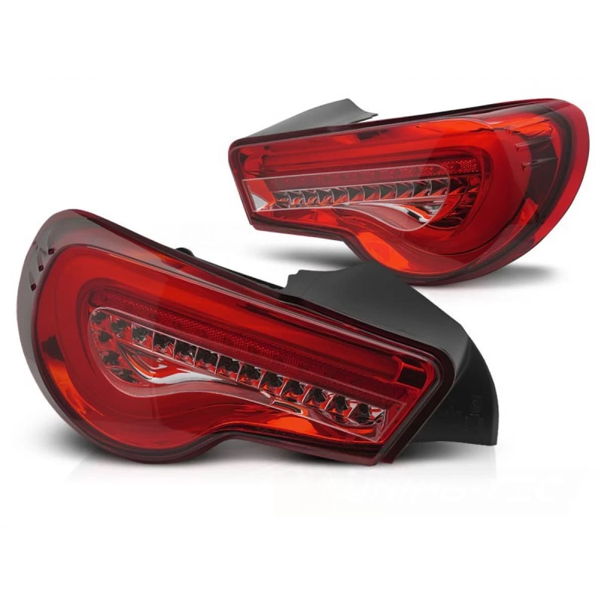 Tuning LED tail light set suitable for Toyota GT86 2012-2021 with red base, left and right