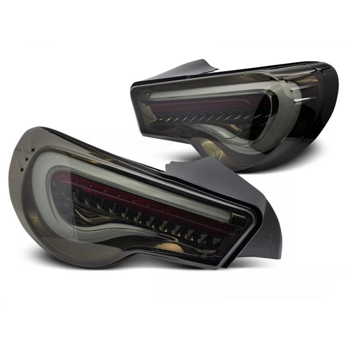 Tuning LED tail light set suitable for Toyota GT86 2012-2021 with smoked base, left and right