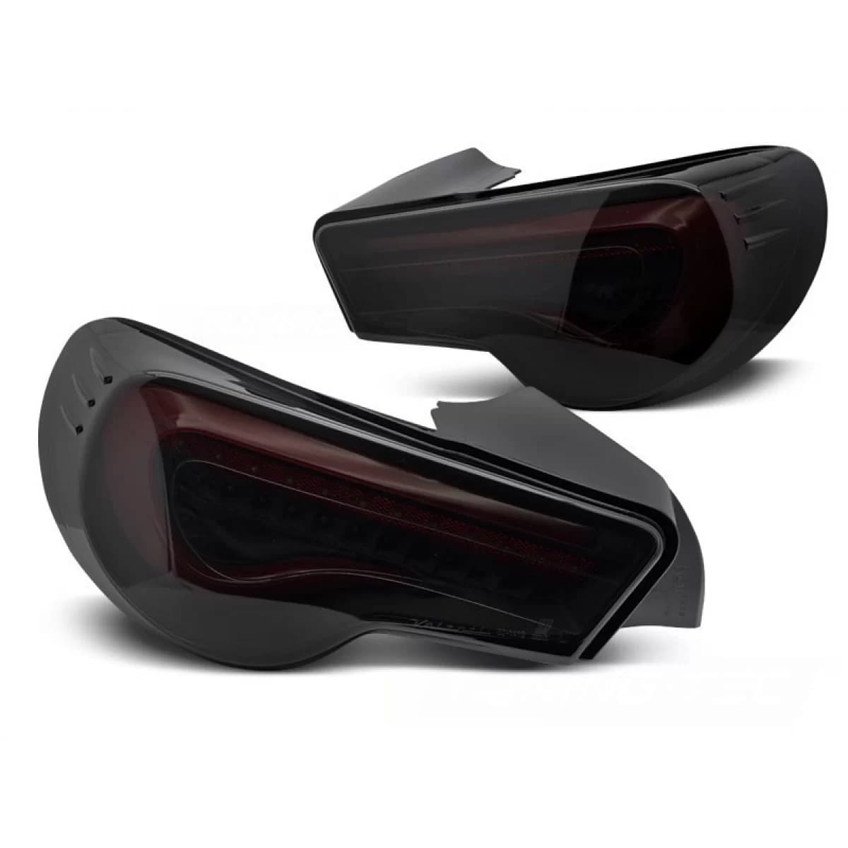 Tuning LED tail light kit suitable for Toyota GT86 2012-2021 with red smoked base, left and right