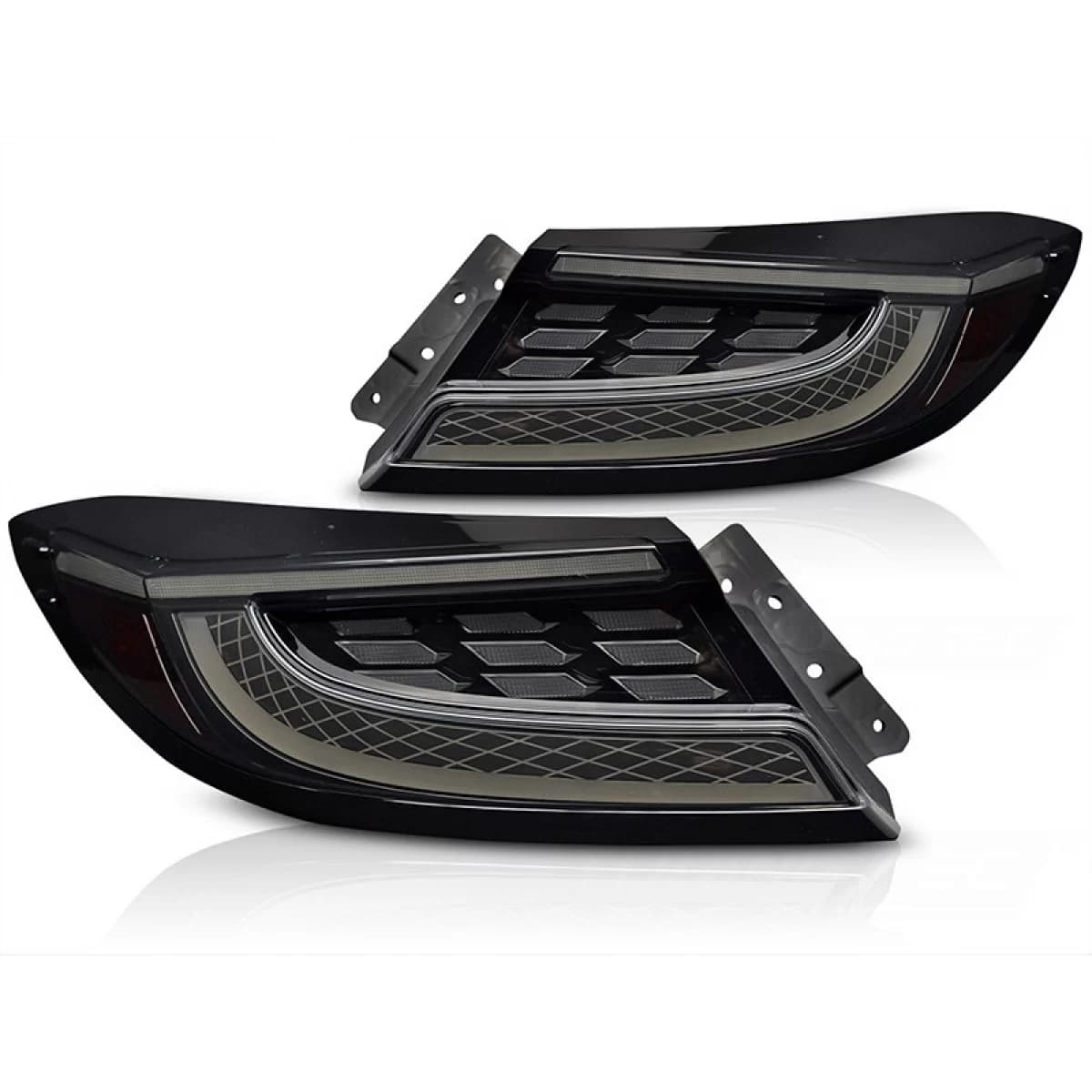 LED tail light set suitable for Toyota GR86 after 2021, smoked base, left and right
