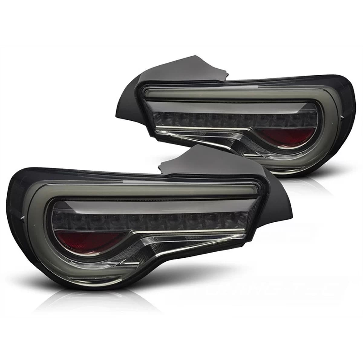 LED tail light set suitable for Toyota GT86 2012-2021, smoked base, left and right