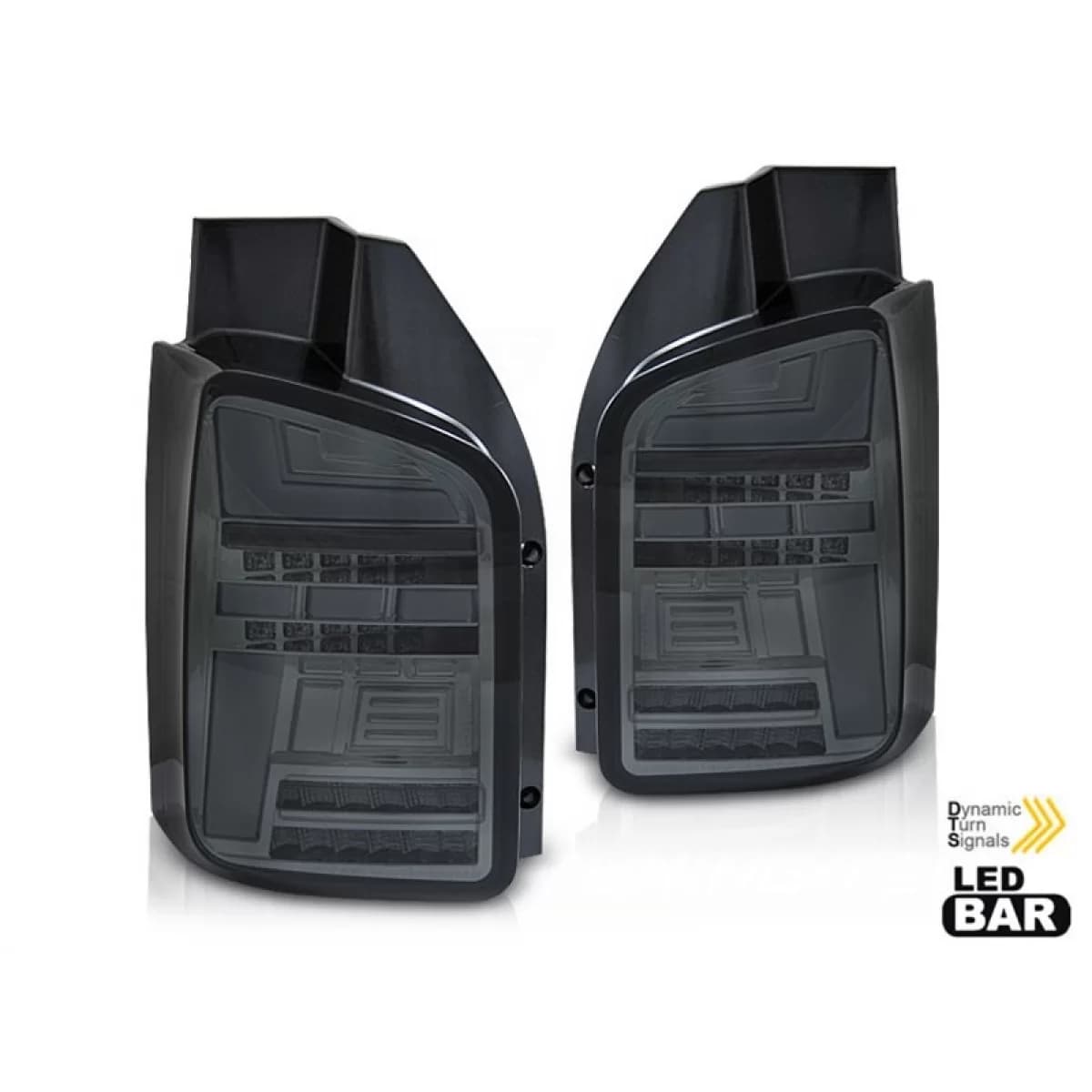 LED tuning tail light set suitable for Volkswagen T5 2003-2009, smoked base, left and right