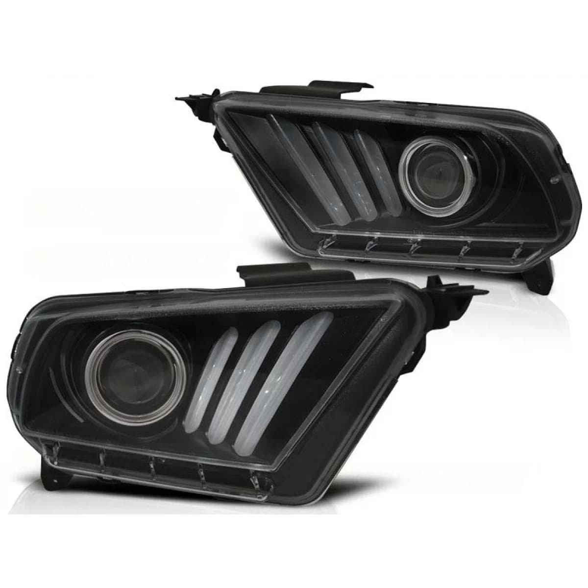 Tuning headlight set with LED lights suitable for Ford MUSTANG 2010-2013, left and right