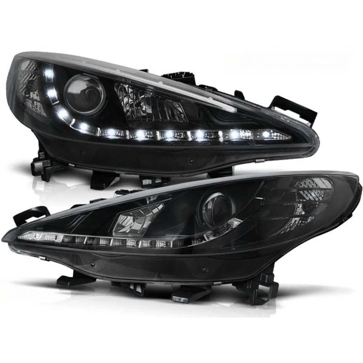 Tuning headlight set suitable for PEUGEOT 207 05.2006-06.2009, left and right