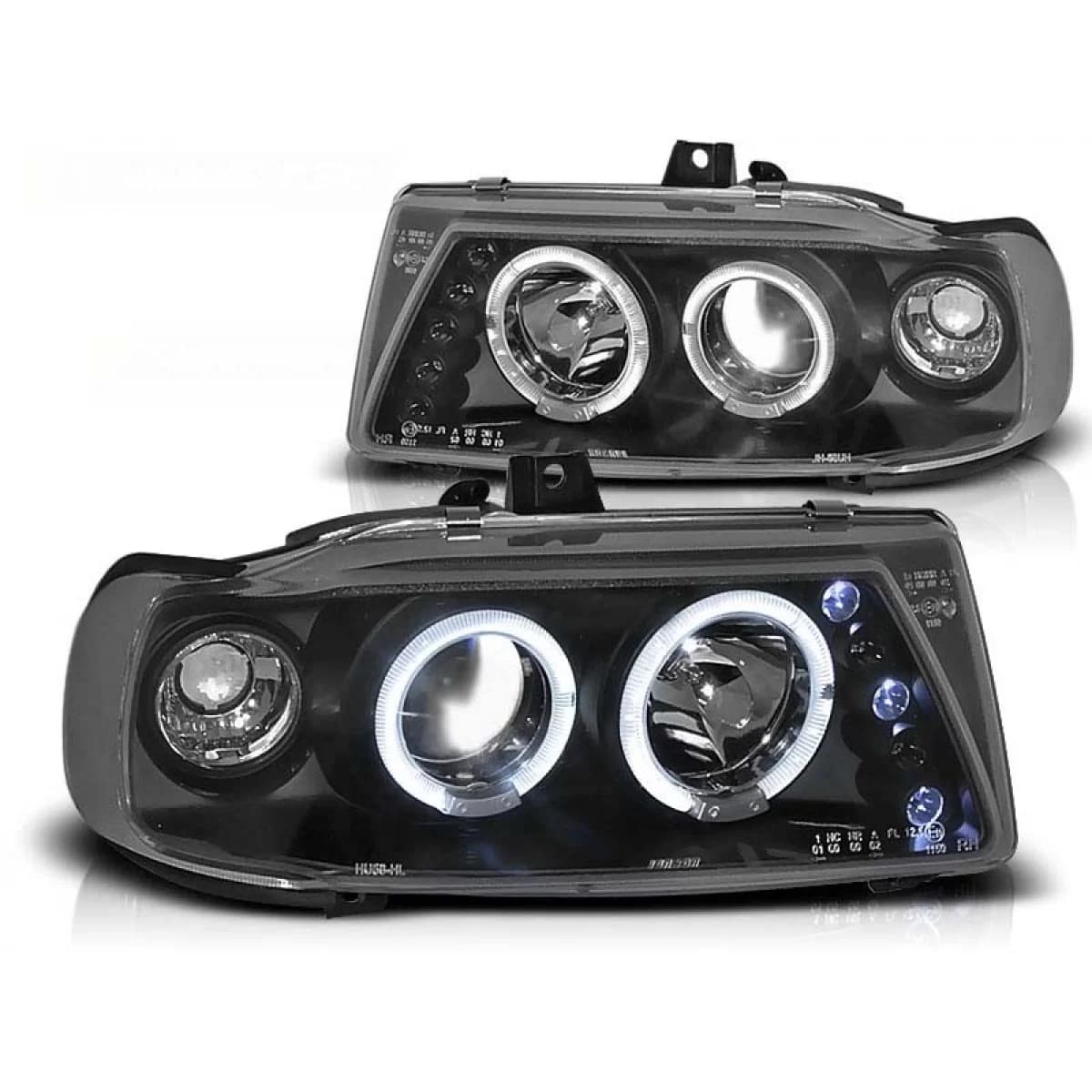 Tuning headlight set suitable for Seat Ibiza, Cordoba, Volkswagen Polo 1993-1999, left and right