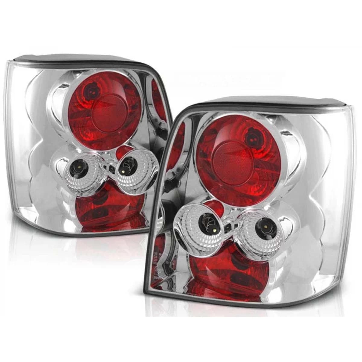 Tuning tail light set suitable for Volkswagen PASSAT B5 11.1996-08.2000 estate with chrome base, left and right