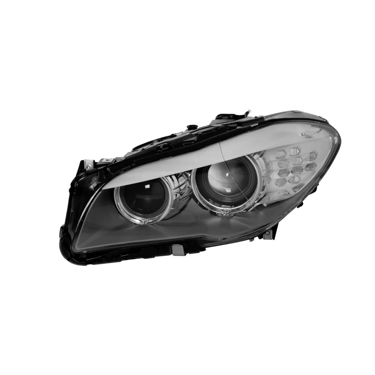 Left xenon headlight suitable for BMW 5 Series F10 sedan, F11 station wagon 2010-2013 with black base