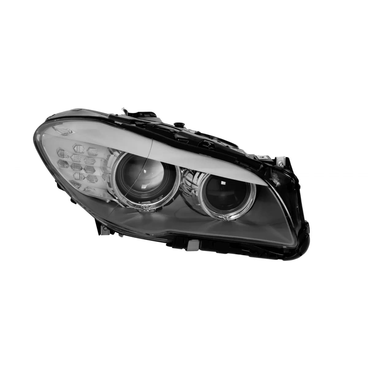 Right xenon headlight suitable for BMW 5 Series F10 sedan, F11 station wagon 2010-2013 with black base