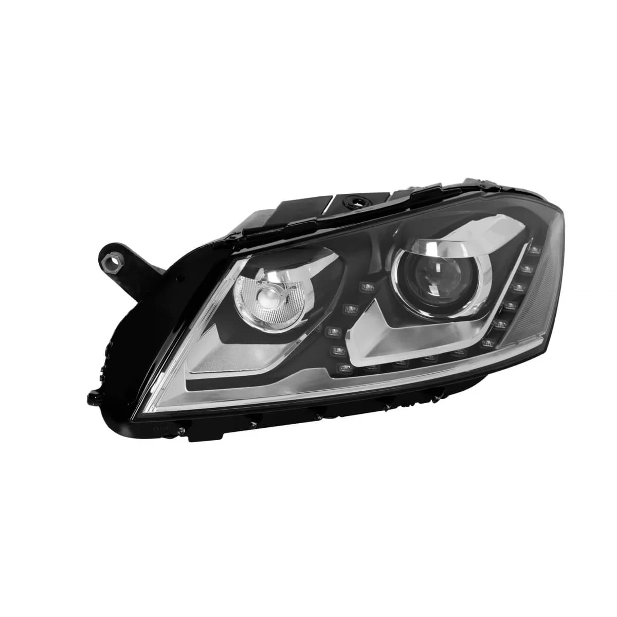 Left Adaptive Xenon headlight suitable for Volkswagen Passat B7 sedan, station wagon 2010-2014 with chrome/black base
