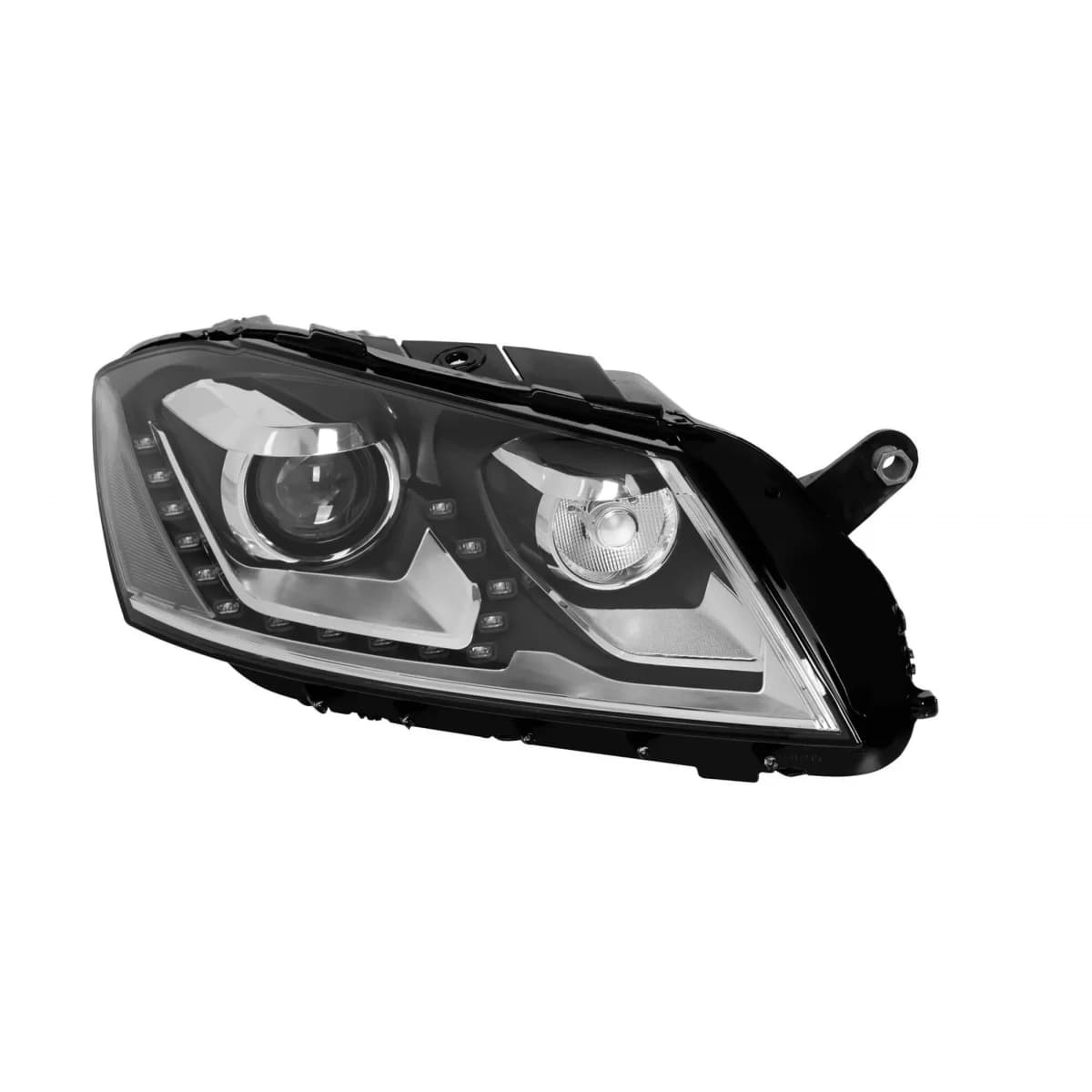 Right Adaptive Xenon headlight suitable for Volkswagen Passat B7 sedan, station wagon 2010-2014 with chrome/black base