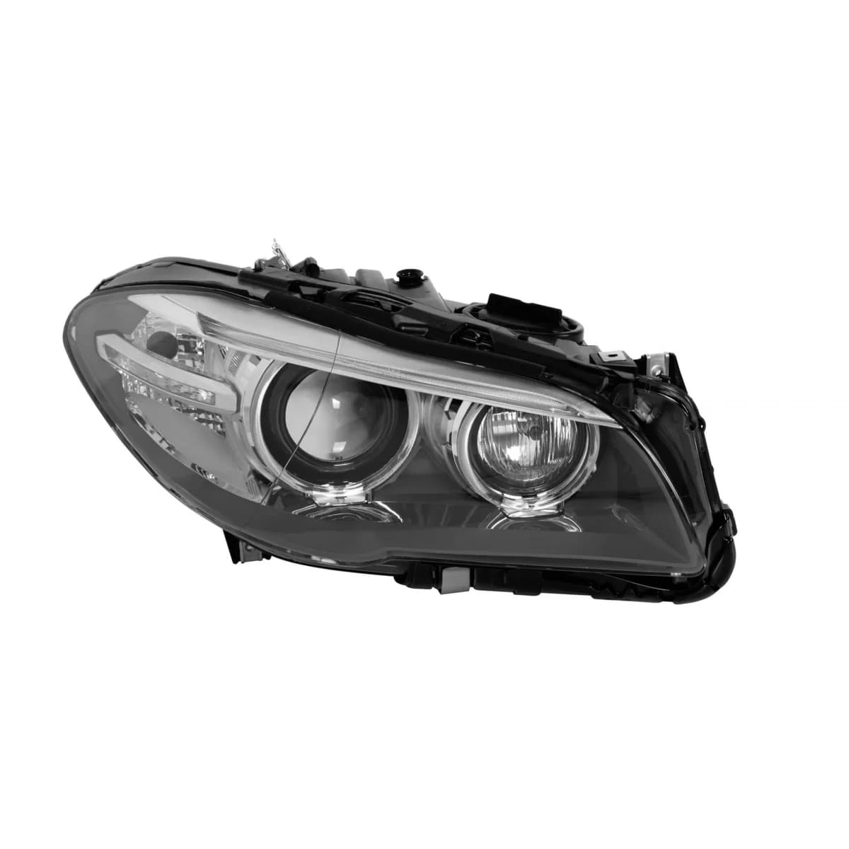 Right xenon headlight suitable for BMW 5 Series F10 sedan, F11 station wagon 2014-2017 with black base