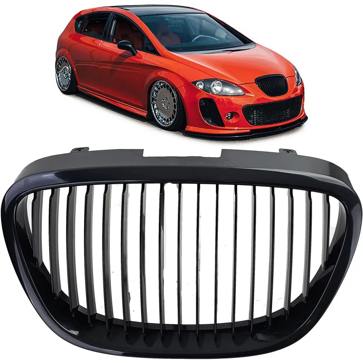 Grille without emblem CLEAN for Seat Leon 1P Toledo Altea 5P 2005-2009