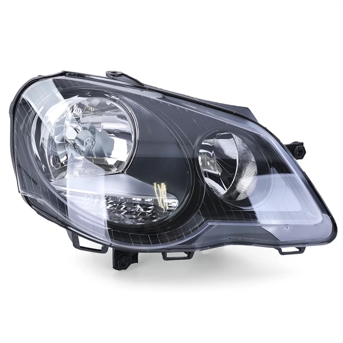 GTI Cup Headlight Black Right fits for VW Polo 9N3 2005-2009