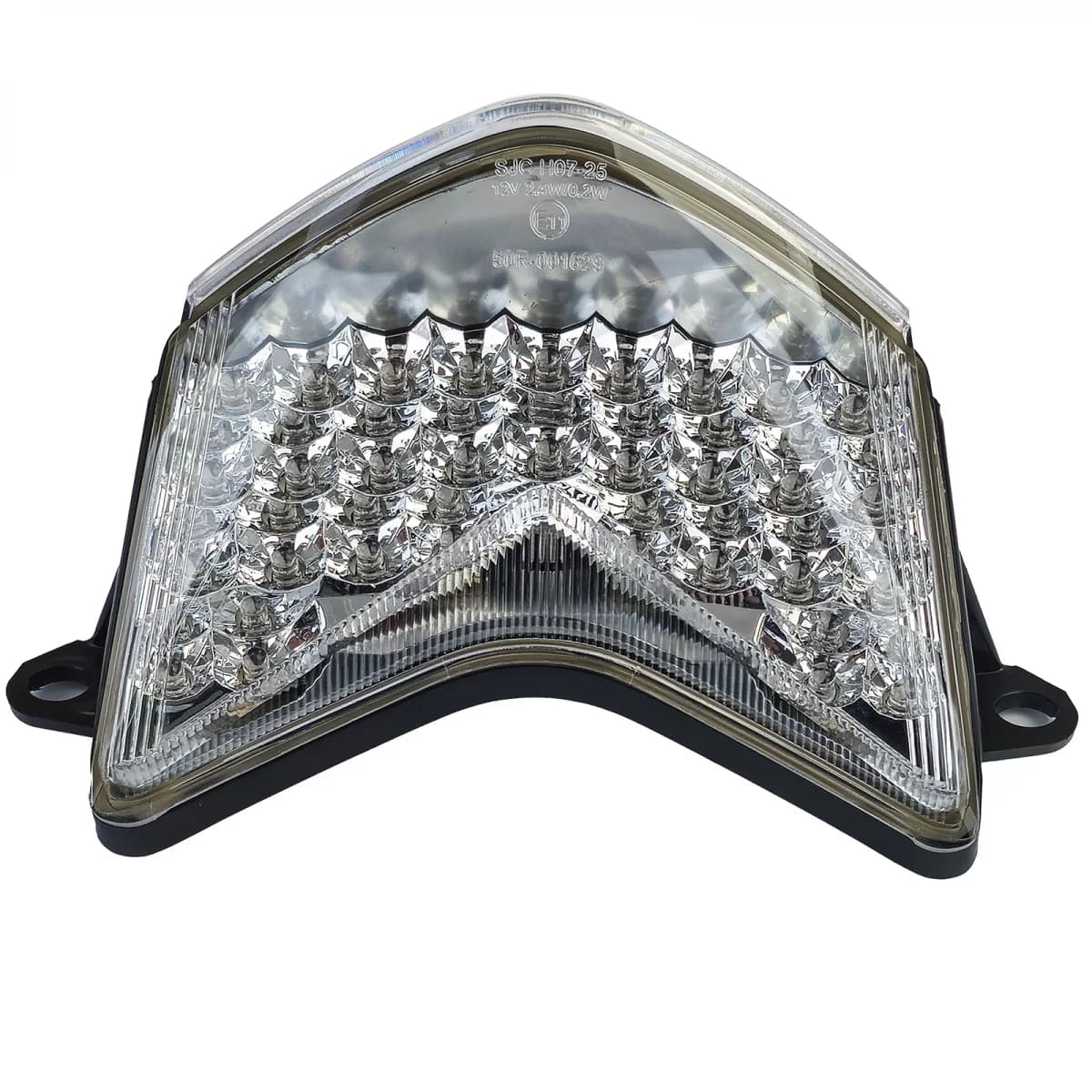 Motorcycle LED Tail Light Clear Glass Chrome for Kawasaki Ninja ZX-10R 06-07