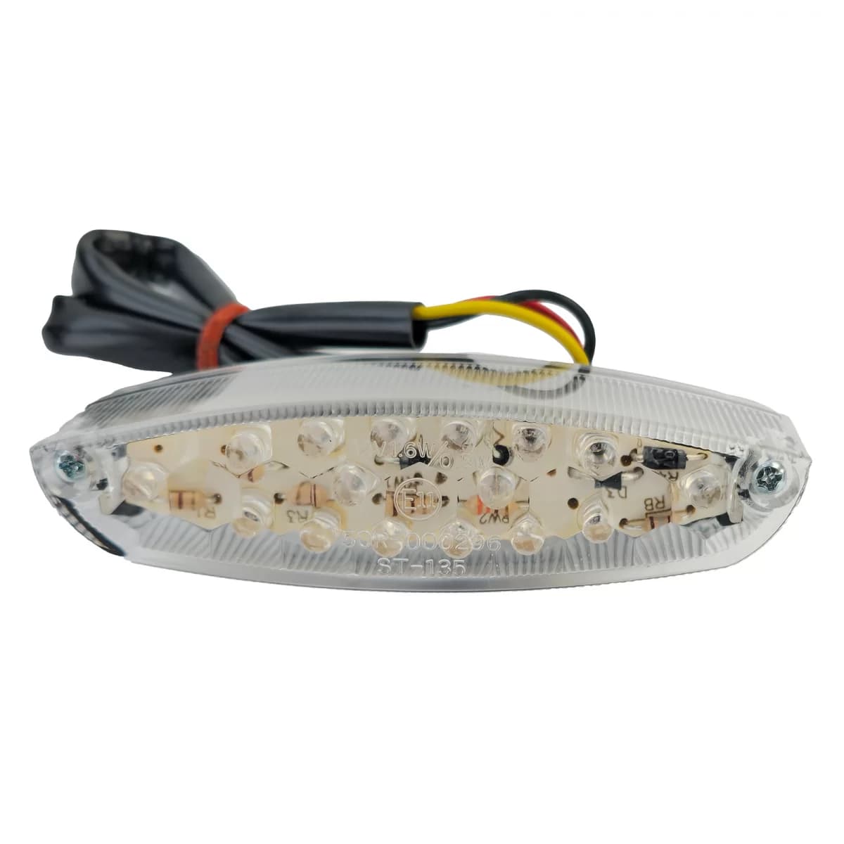 Universal motorcycle clear lens LED taillight NEMESIS with E-mark