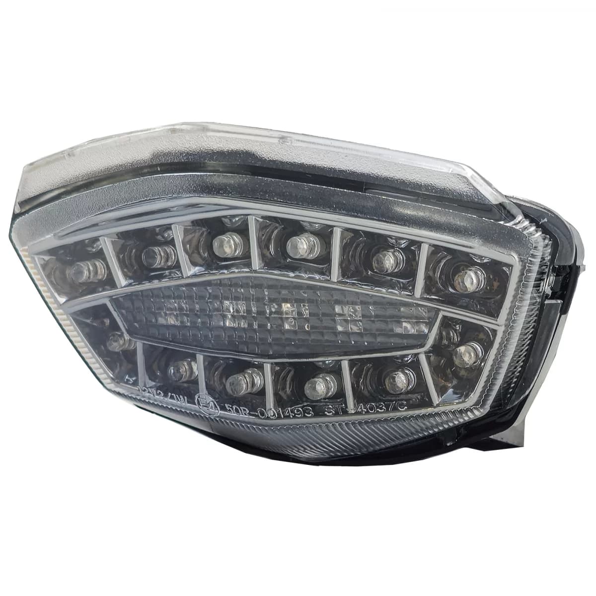 Motorcycle LED Tail Light Clear Lens Chrome for Kawasaki Ninja 250R EX250 08-11