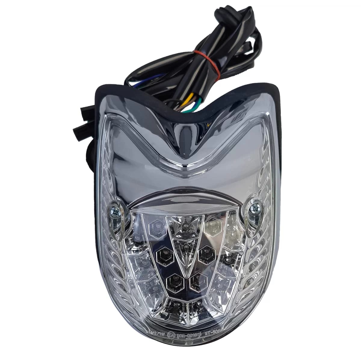Motorcycle LED taillight indicator chrome clear lens for Yamaha XVS 950 Midnight Star