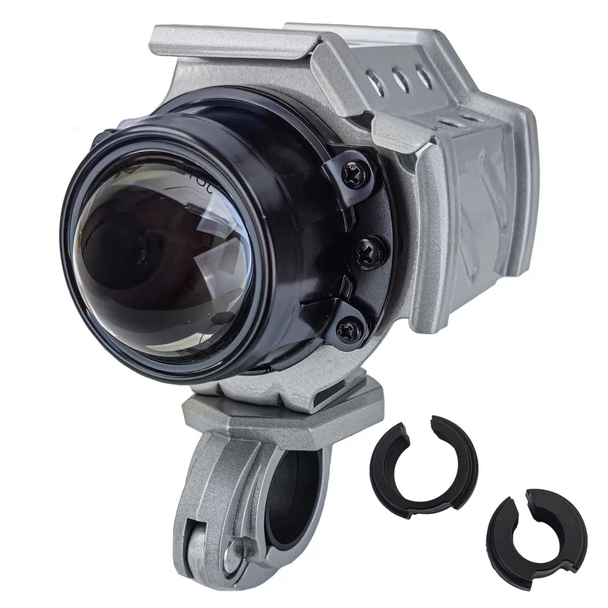 Motorcycle Universal H1 Projector Auxiliary Headlight Driving Light Left