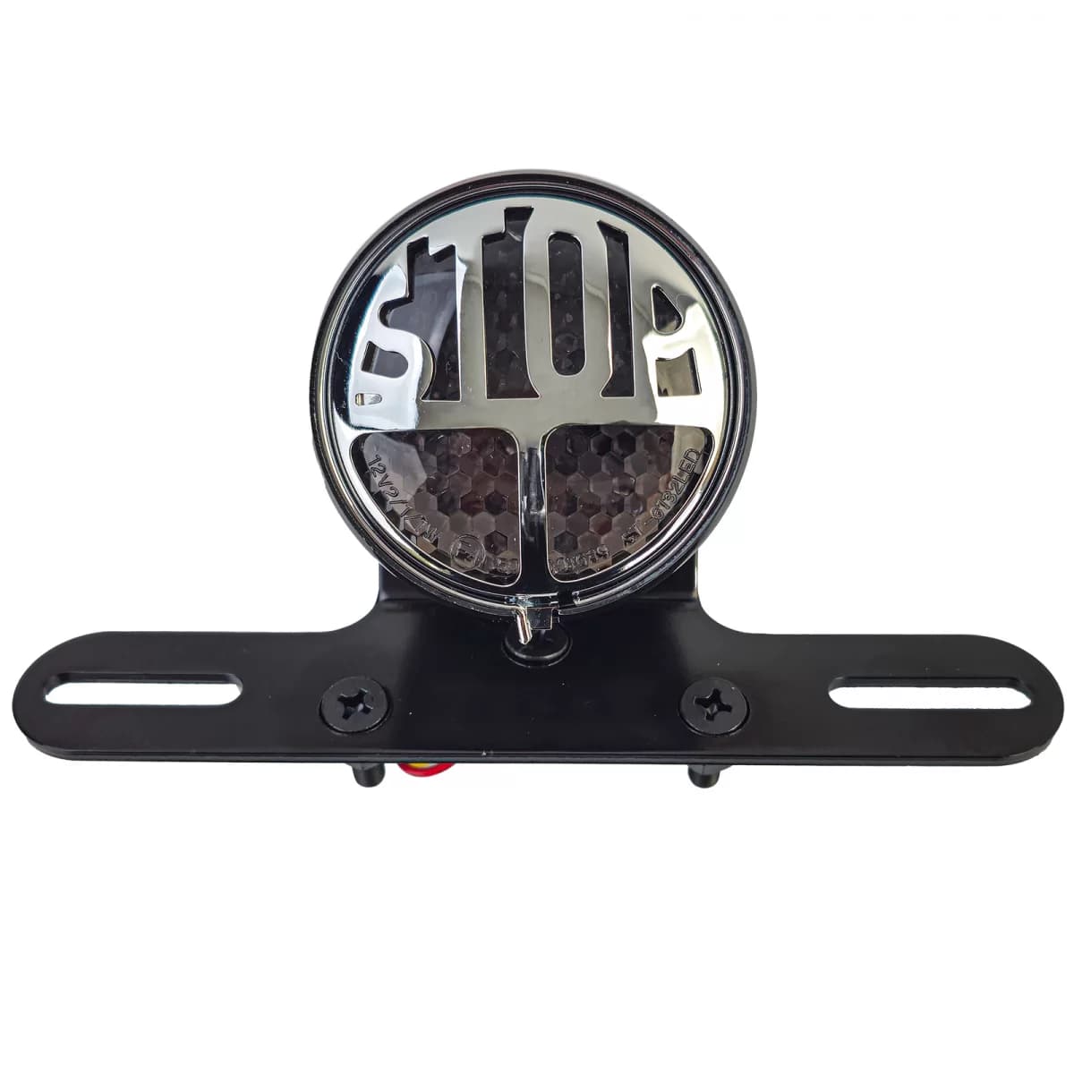 Motorcycle LED Millers Stop Tail Light Brake Light Custom with Bracket + E-Approved