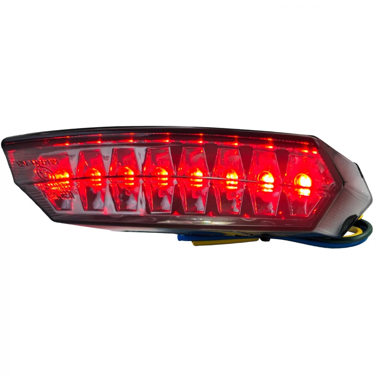 Motorcycle LED taillight brake light universal Boston style custom smoke E-approved