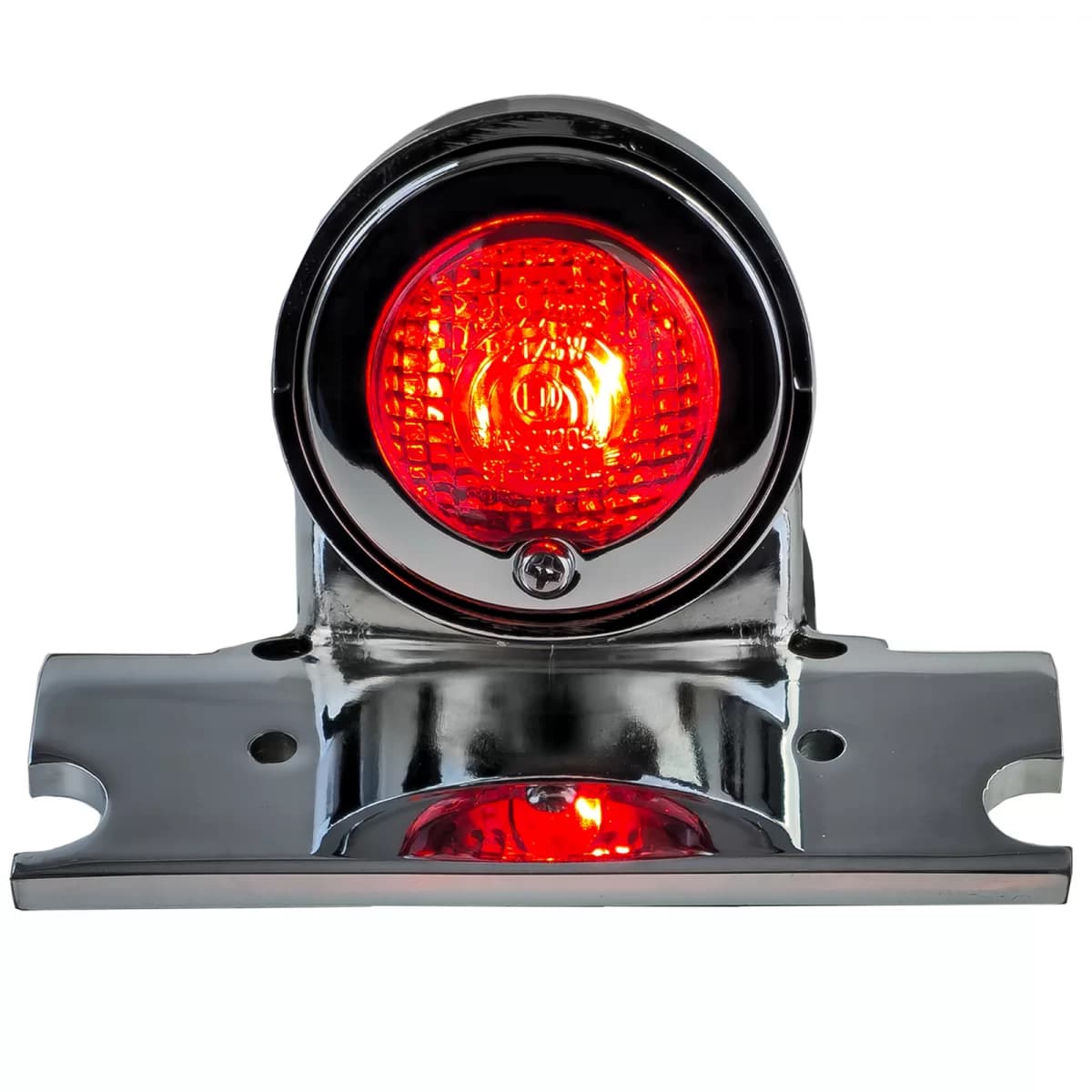 Motorcycle taillight Sparto chrome universal for chopper old school Harley retro