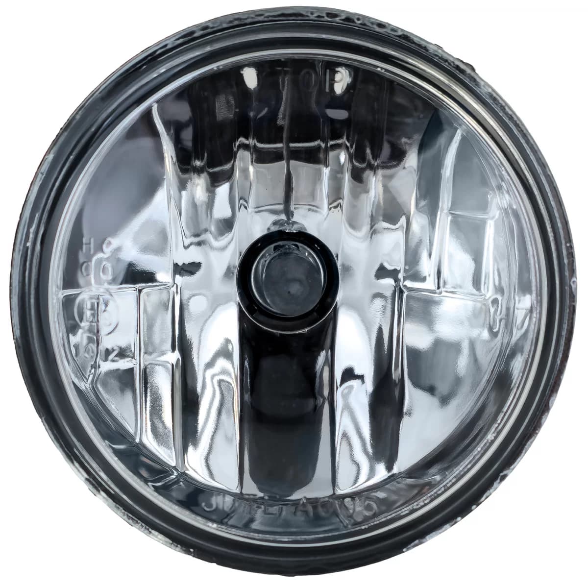 4" 10cm headlight insert H4 clear glass E-approved 12V universal motorcycle