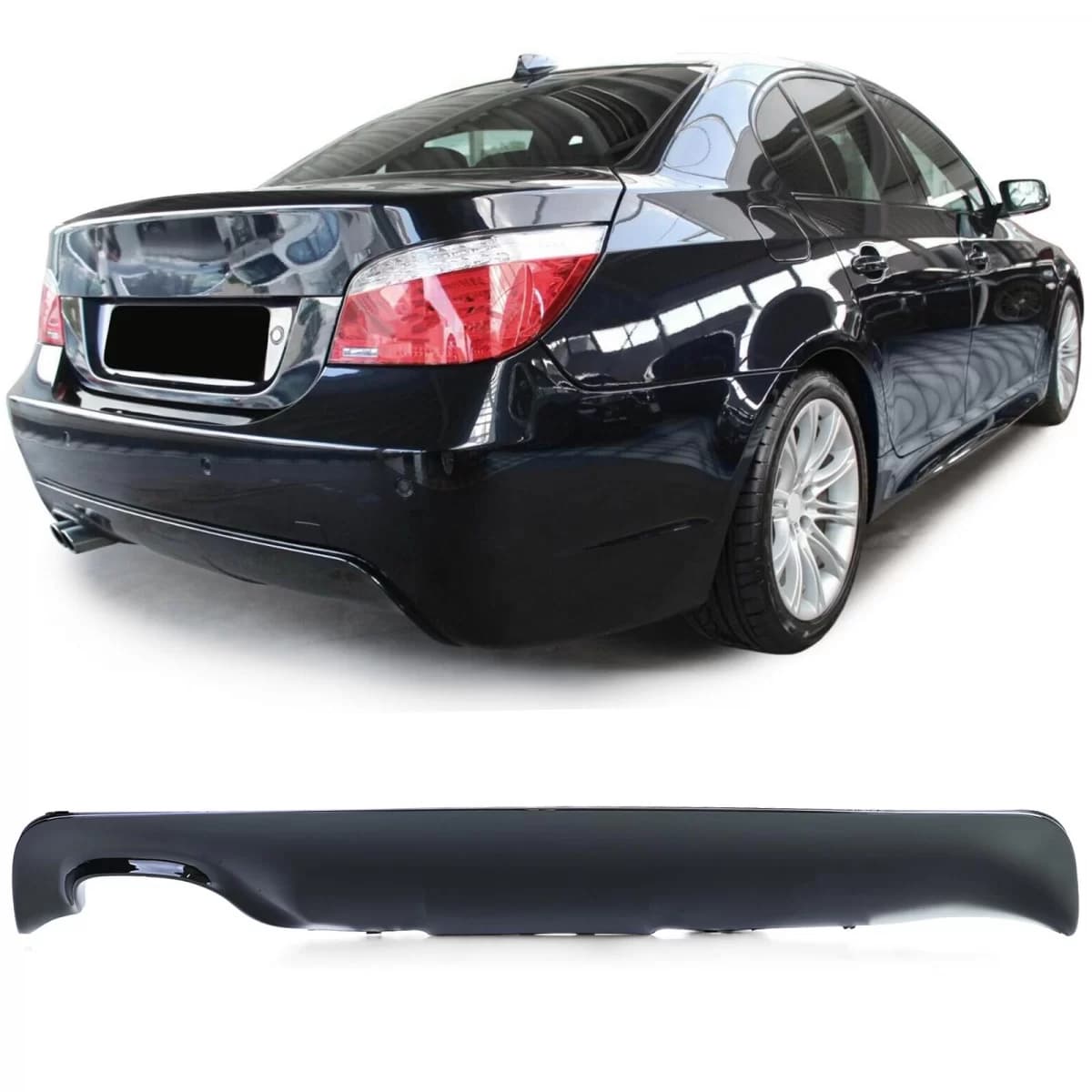 Sport rear diffuser Performance gloss black suitable for BMW 5 Series E60 E61 03-10