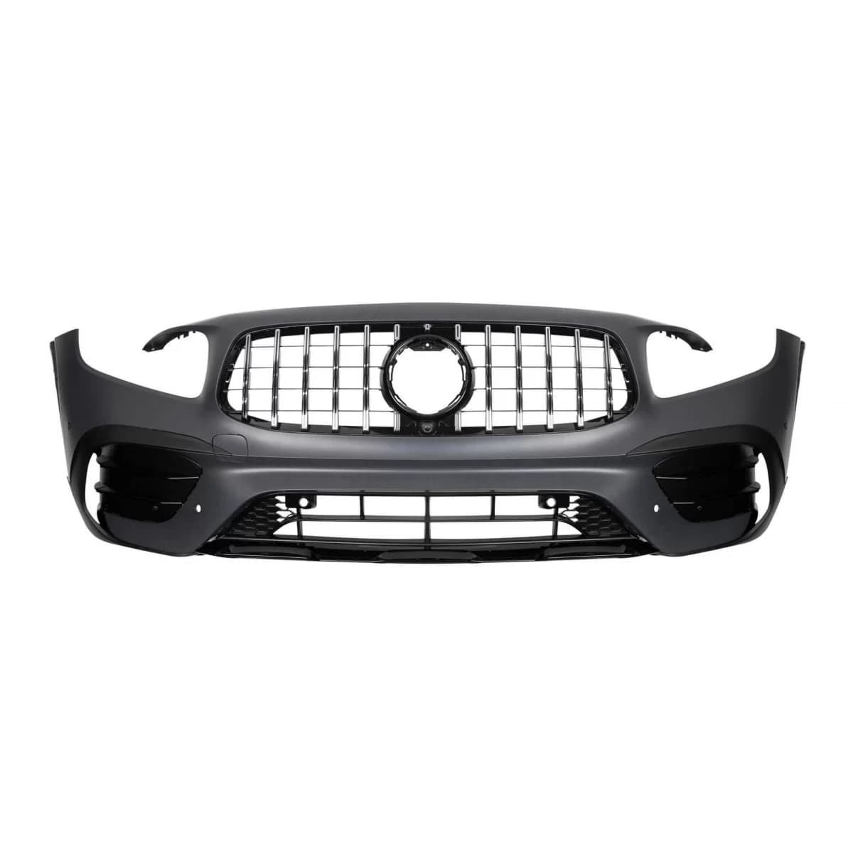 Front A Design bumper suitable for Mercedes GLB X247 2019-2023, with chrome/black GT grille