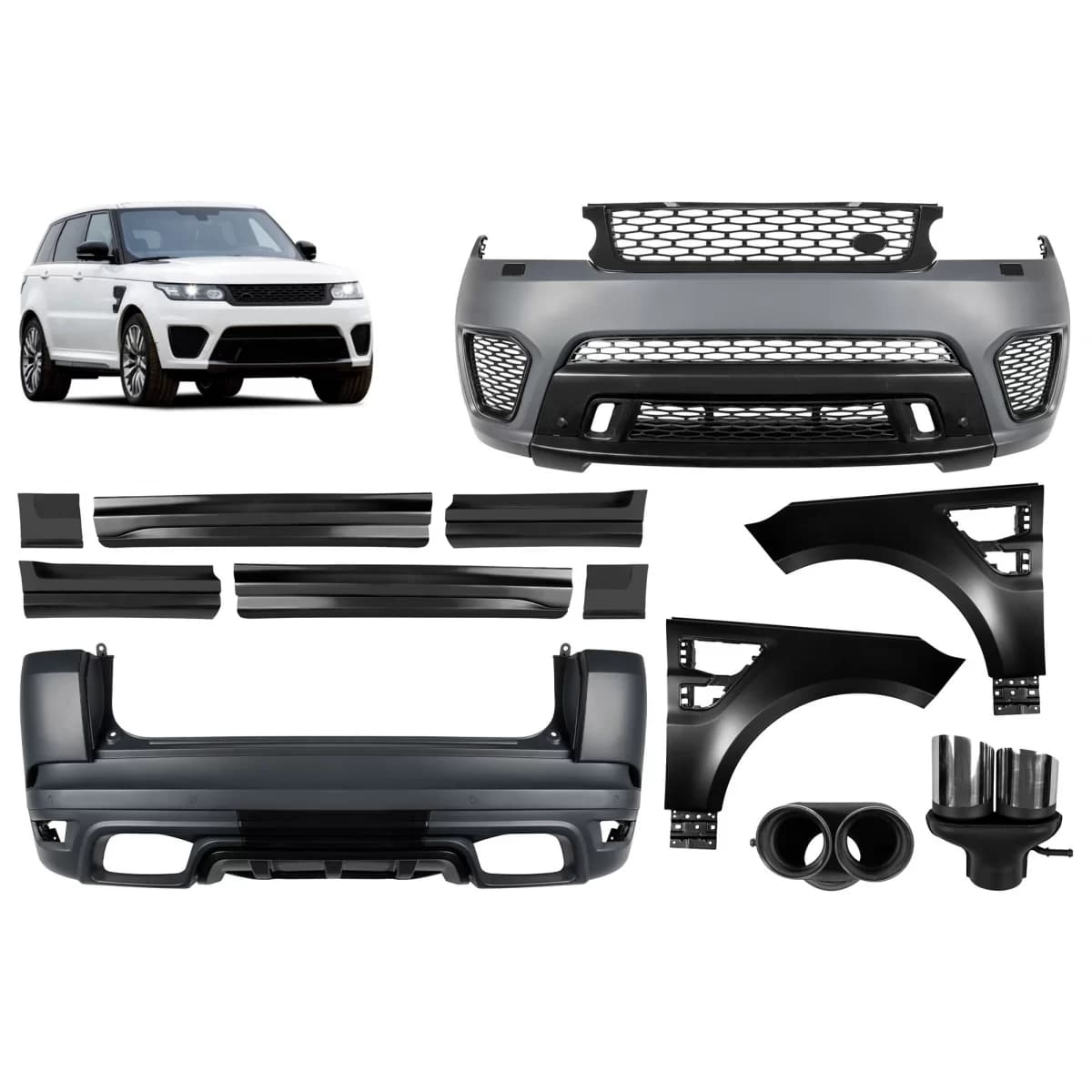 SVR design tuning package suitable for Range Rover Sport L494 after 2013 with side skirts