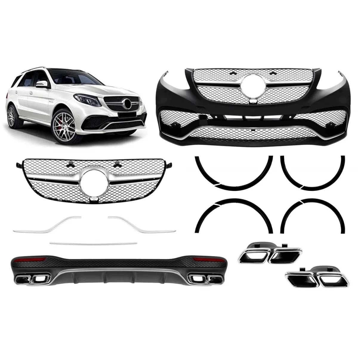 A Design PACKAGE TYPE 63 SUITABLE FOR MERCEDES GLE W166 2015-2019