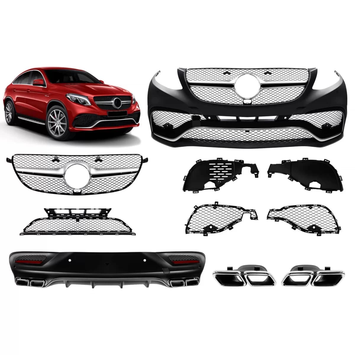 A Design package type 63 suitable for Mercedes GLE Coupe C292 after 2015