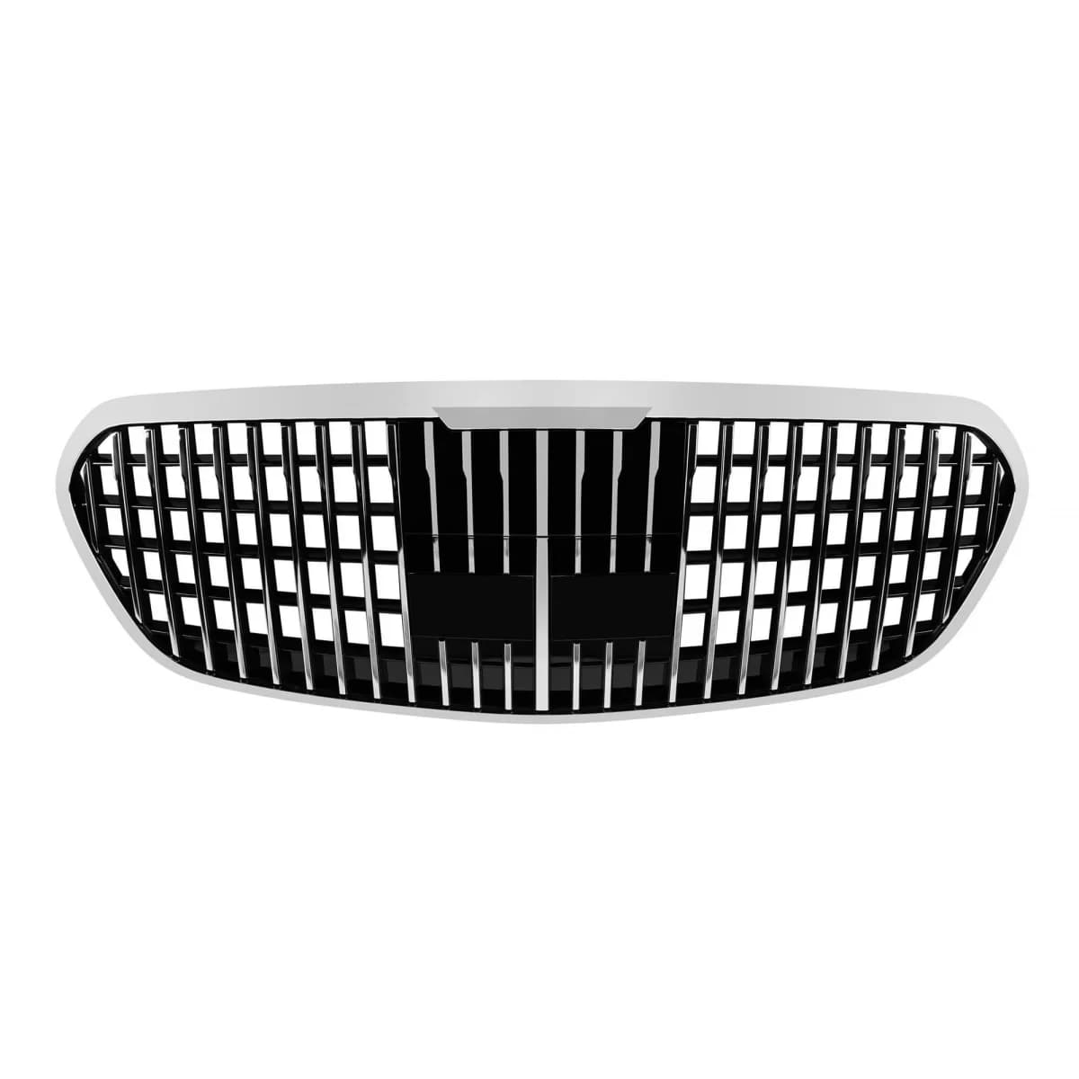 Chrome/black Maybach style grille suitable for Mercedes S-Class W223 after 2021 for the model with Distronic