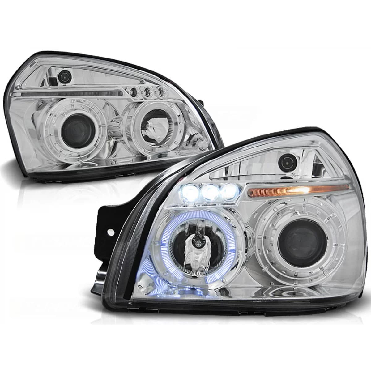 HYUNDAI TUCSON 07.04-10 ANGEL EYES CHROME