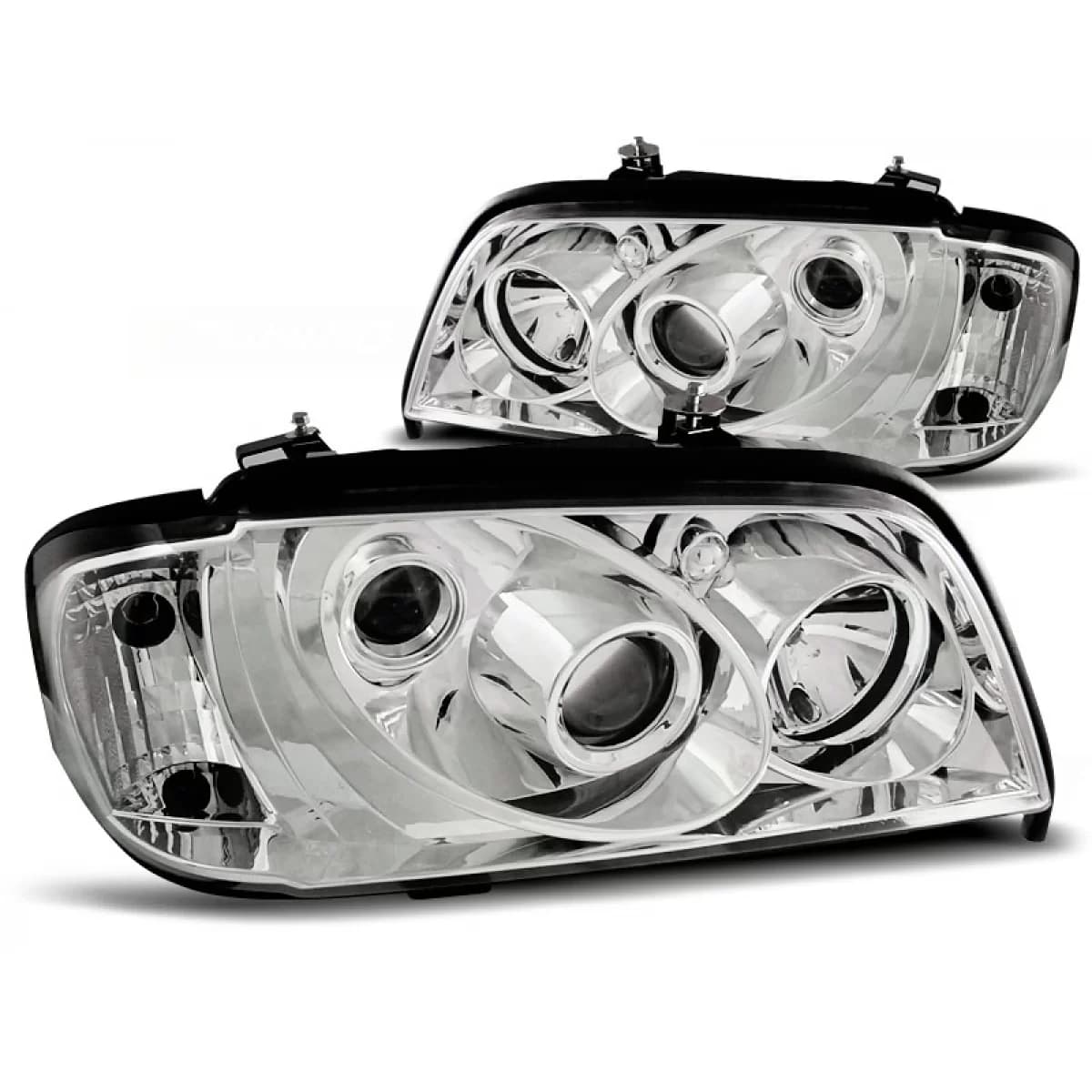 HEADLIGHTS CHROME fits MERCEDES W202 C-KLASA 06.93-06.00