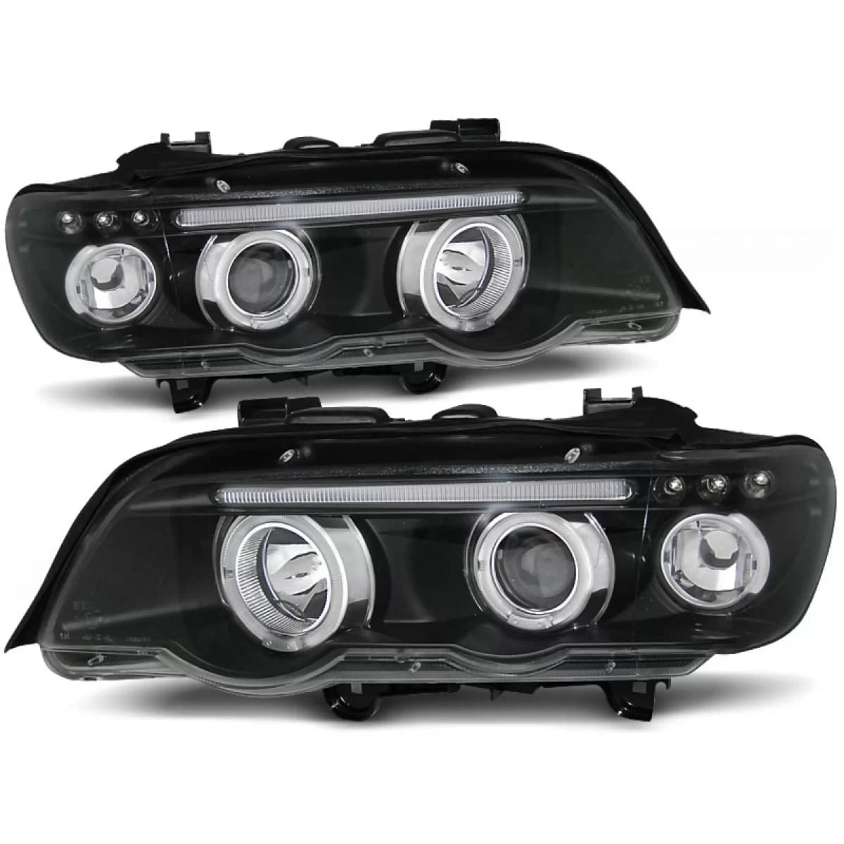 HEADLIGHTS ANGEL EYES BLACK fits BMW X5 E53 09.99-10.03
