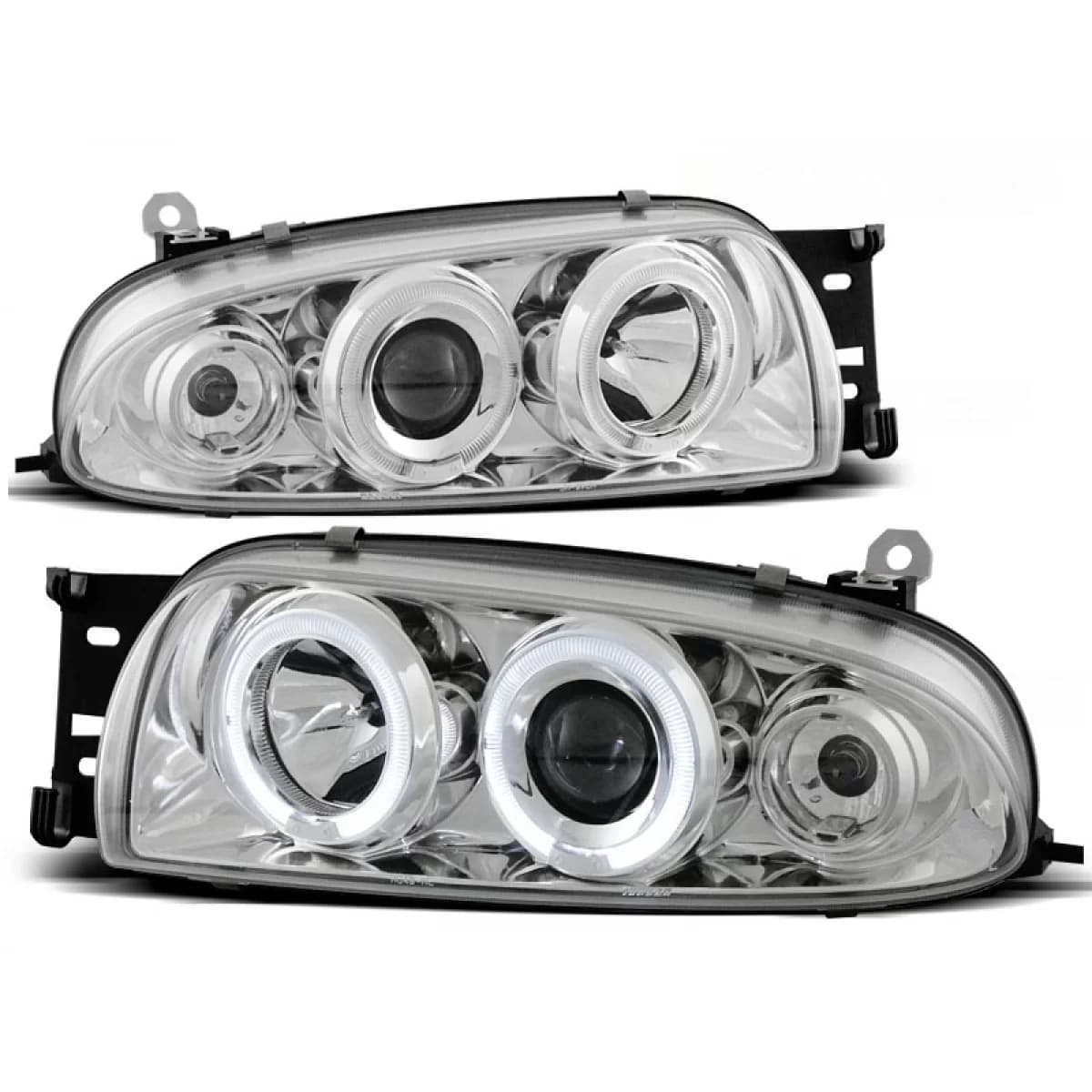 FORD FIESTA MK4 10.95-08.99 ANGEL EYES CHROME