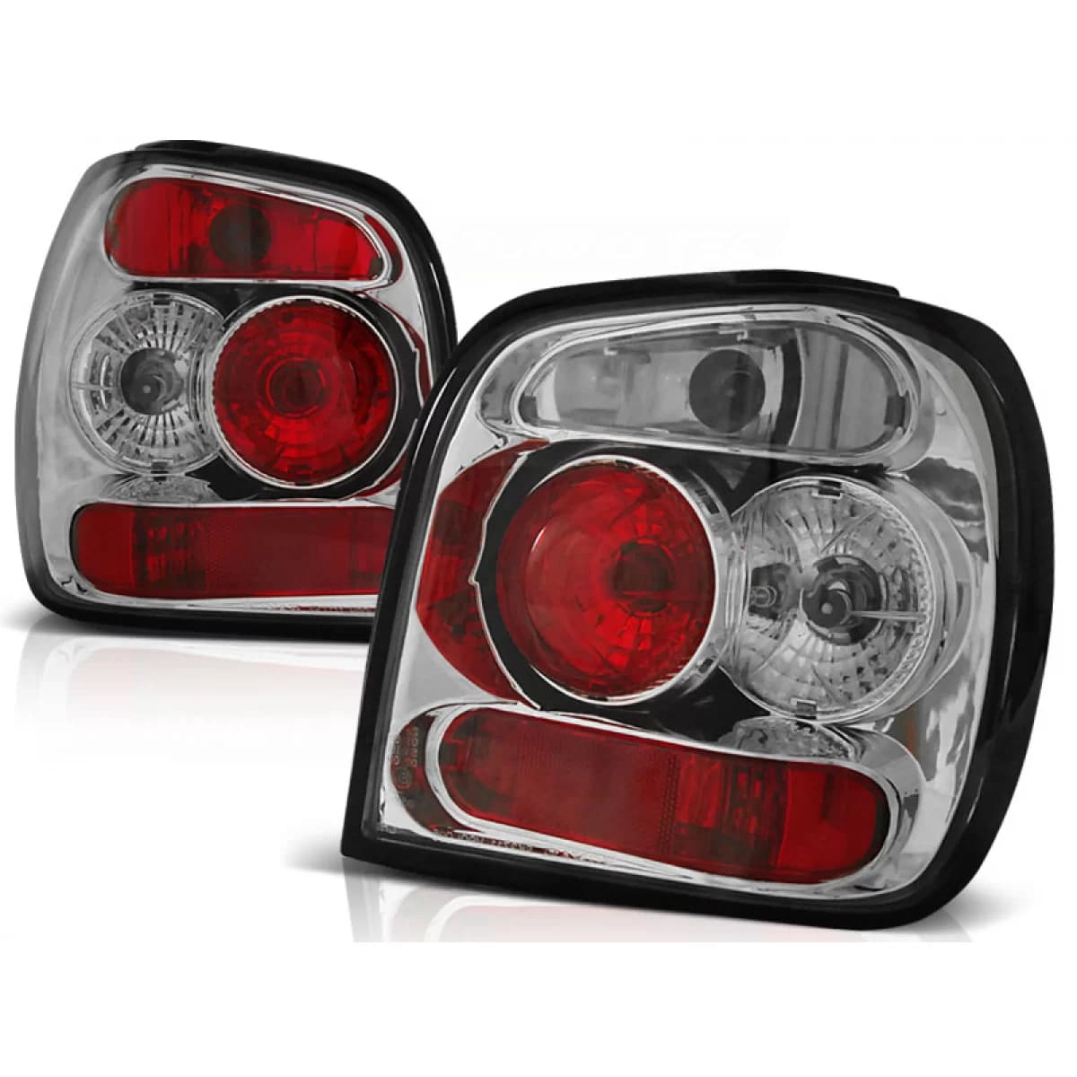 TAIL LIGHTS CHROME fits VW POLO 6N2 10.99-10.01