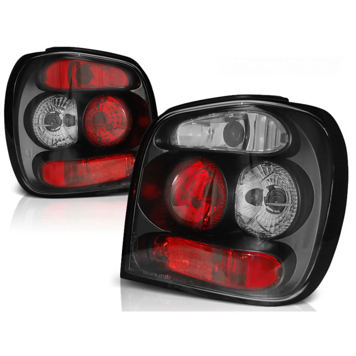 TAIL LIGHTS BLACK fits VW POLO 6N2 10.99-10.01