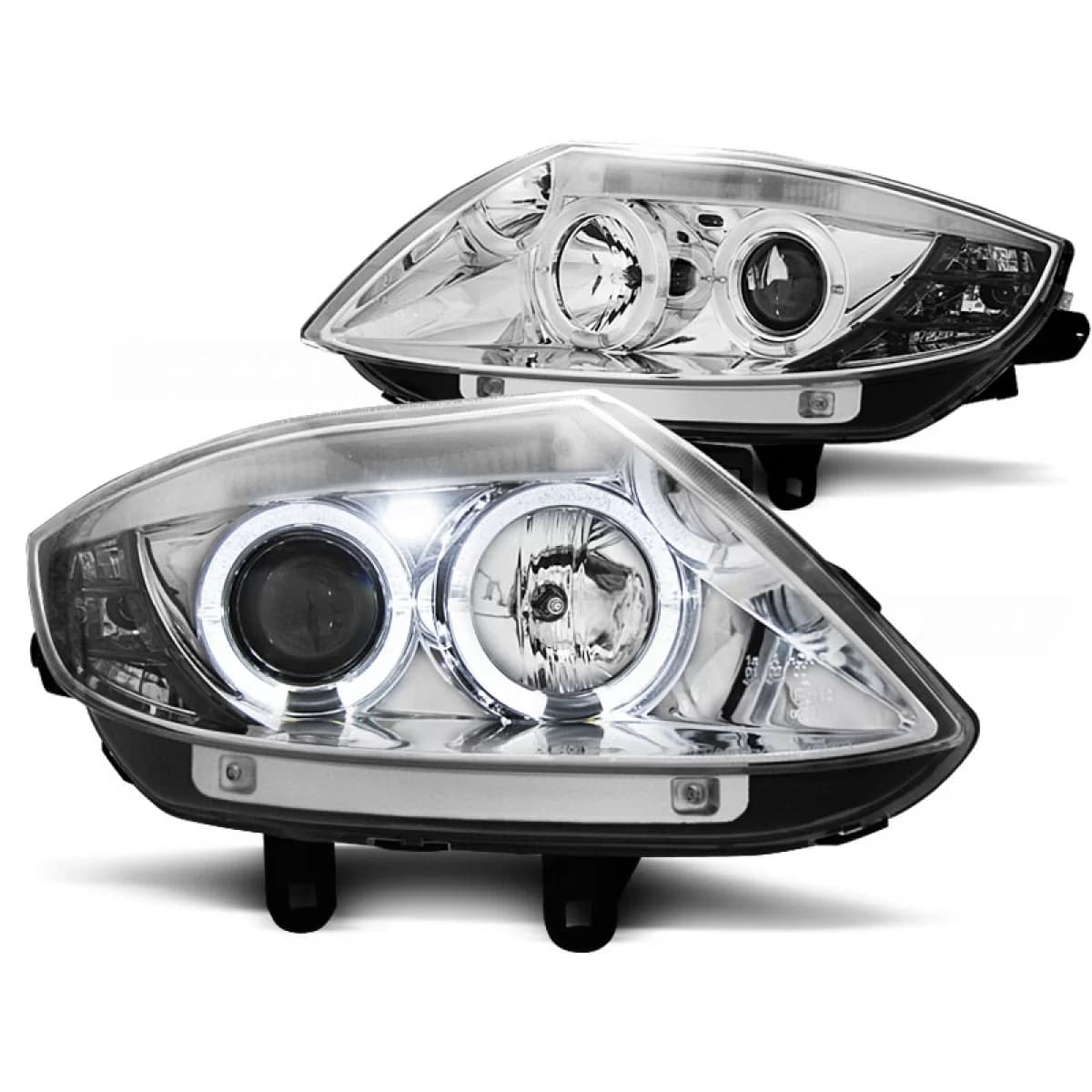 HEADLIGHTS ANGEL EYES CHROME fits BMW Z4 E85 E86 02-08